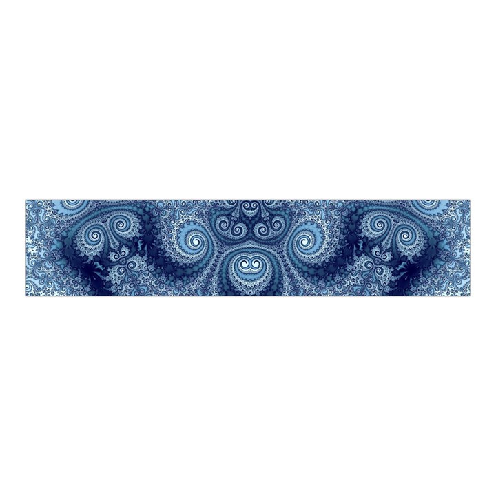 Royal Blue Swirls Velvet Scrunchie