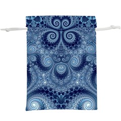 Royal Blue Swirls  Lightweight Drawstring Pouch (xl) by SpinnyChairDesigns