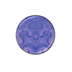 Mystic Purple Swirls Hat Clip Ball Marker (4 Pack) by SpinnyChairDesigns