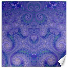 Mystic Purple Swirls Canvas 12  X 12  by SpinnyChairDesigns