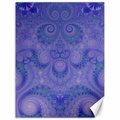 Mystic Purple Swirls Canvas 12  X 16  by SpinnyChairDesigns