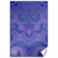 Mystic Purple Swirls Canvas 20  X 30  by SpinnyChairDesigns