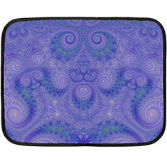 Mystic Purple Swirls Fleece Blanket (mini) by SpinnyChairDesigns