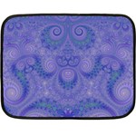 Mystic Purple Swirls Fleece Blanket (Mini) 35 x27  Blanket