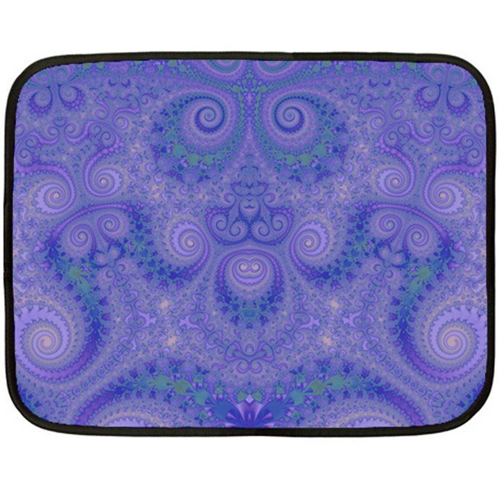 Mystic Purple Swirls Fleece Blanket (Mini)