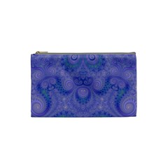 Mystic Purple Swirls Cosmetic Bag (small) by SpinnyChairDesigns