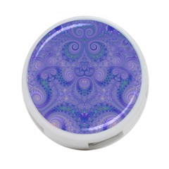 Mystic Purple Swirls 4-port Usb Hub (two Sides) by SpinnyChairDesigns