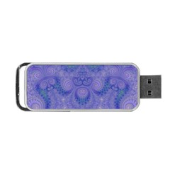 Mystic Purple Swirls Portable Usb Flash (two Sides) by SpinnyChairDesigns