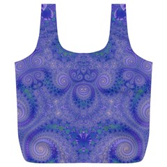 Mystic Purple Swirls Full Print Recycle Bag (xl) by SpinnyChairDesigns