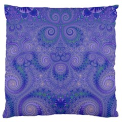 Mystic Purple Swirls Standard Flano Cushion Case (two Sides) by SpinnyChairDesigns