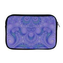 Mystic Purple Swirls Apple Macbook Pro 17  Zipper Case by SpinnyChairDesigns