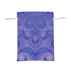 Mystic Purple Swirls Lightweight Drawstring Pouch (l) by SpinnyChairDesigns