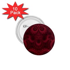 Burgundy Wine Swirls 1 75  Buttons (10 Pack) by SpinnyChairDesigns