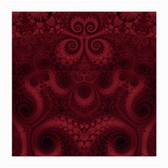 Burgundy Wine Swirls Medium Glasses Cloth by SpinnyChairDesigns