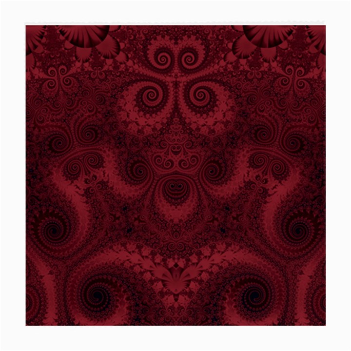 Burgundy Wine Swirls Medium Glasses Cloth (2 Sides)