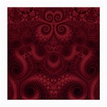 Burgundy Wine Swirls Medium Glasses Cloth (2 Sides) Back