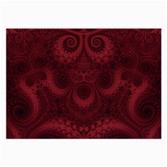 Burgundy Wine Swirls Large Glasses Cloth by SpinnyChairDesigns