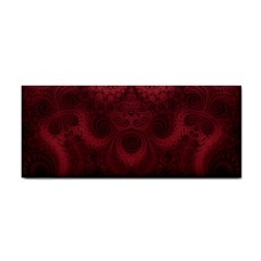 Burgundy Wine Swirls Hand Towel by SpinnyChairDesigns