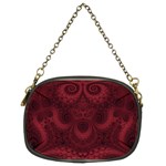 Burgundy Wine Swirls Chain Purse (Two Sides) Front