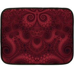 Burgundy Wine Swirls Fleece Blanket (mini) by SpinnyChairDesigns