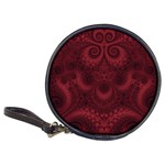 Burgundy Wine Swirls Classic 20-CD Wallets Front