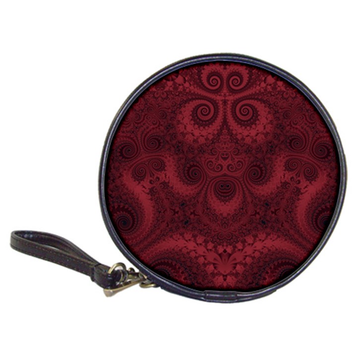 Burgundy Wine Swirls Classic 20-CD Wallets