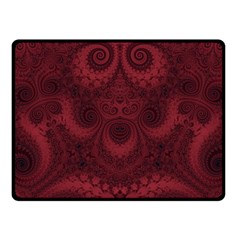 Burgundy Wine Swirls Fleece Blanket (small) by SpinnyChairDesigns