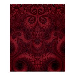 Burgundy Wine Swirls Shower Curtain 60  X 72  (medium)  by SpinnyChairDesigns