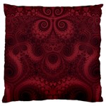 Burgundy Wine Swirls Large Cushion Case (Two Sides) Front