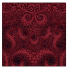 Burgundy Wine Swirls Large Satin Scarf (square) by SpinnyChairDesigns