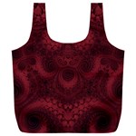 Burgundy Wine Swirls Full Print Recycle Bag (XXL) Front