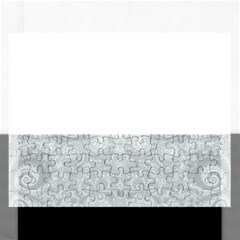 Ash Grey White Swirls Rectangular Jigsaw Puzzl by SpinnyChairDesigns