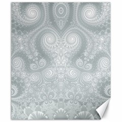 Ash Grey White Swirls Canvas 20  X 24 