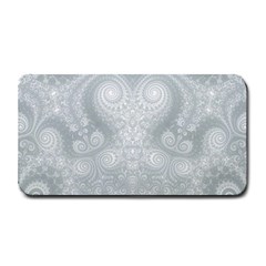 Ash Grey White Swirls Medium Bar Mats by SpinnyChairDesigns