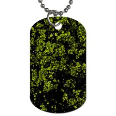 Nature Dark Camo Print Dog Tag (one Side)