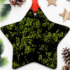 Nature Dark Camo Print Star Ornament (two Sides) by dflcprintsclothing