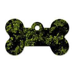 Nature Dark Camo Print Dog Tag Bone (one Side) by dflcprintsclothing