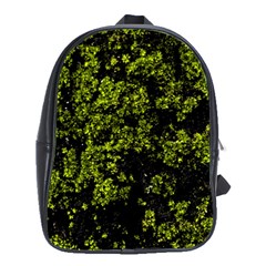 Nature Dark Camo Print School Bag (xl) by dflcprintsclothing