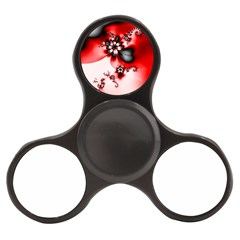 Abstract Red Black Floral Print Finger Spinner by SpinnyChairDesigns