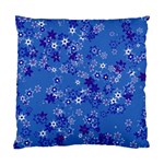 Cornflower Blue Floral Print Standard Cushion Case (Two Sides) Front