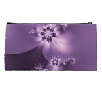 Royal Purple Floral Print Pencil Case Back