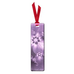 Royal Purple Floral Print Small Book Marks by SpinnyChairDesigns