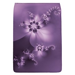 Royal Purple Floral Print Removable Flap Cover (s) by SpinnyChairDesigns