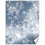 Faded Blue White Floral Print Canvas 18  x 24  17.8 x23.08  Canvas - 1