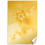 Saffron Yellow Floral Print Canvas 20  x 30  19.62 x28.9  Canvas - 1