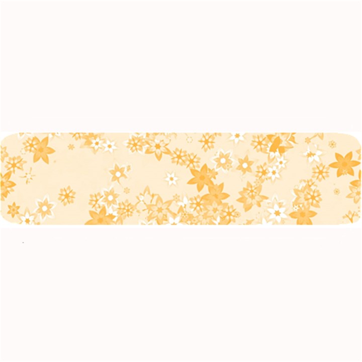 Yellow Flowers Floral Print Large Bar Mats