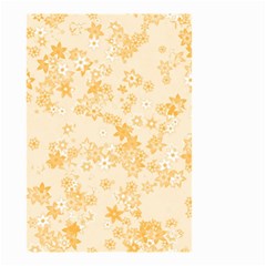 Yellow Flowers Floral Print Small Garden Flag (two Sides) by SpinnyChairDesigns