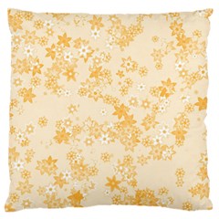 Yellow Flowers Floral Print Standard Flano Cushion Case (one Side) by SpinnyChairDesigns