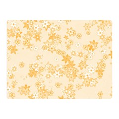 Yellow Flowers Floral Print Double Sided Flano Blanket (mini)  by SpinnyChairDesigns