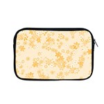 Yellow Flowers Floral Print Apple MacBook Pro 13  Zipper Case Front